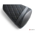 LUIMOTO DIAMOND Passenger Seat Covers for the YAMAHA YZF-R3 (15-24), YZF-R25 (14-20), and MT-03 (20-23)